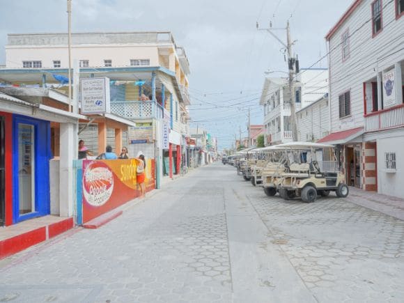 San Pedro Town & Front Street San Pedro Belize
